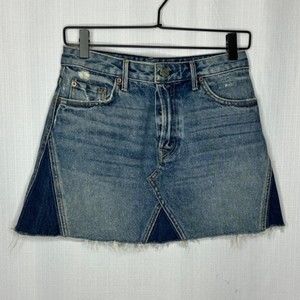 GRLFRND Blue Denim Mini Skirt Eva 26